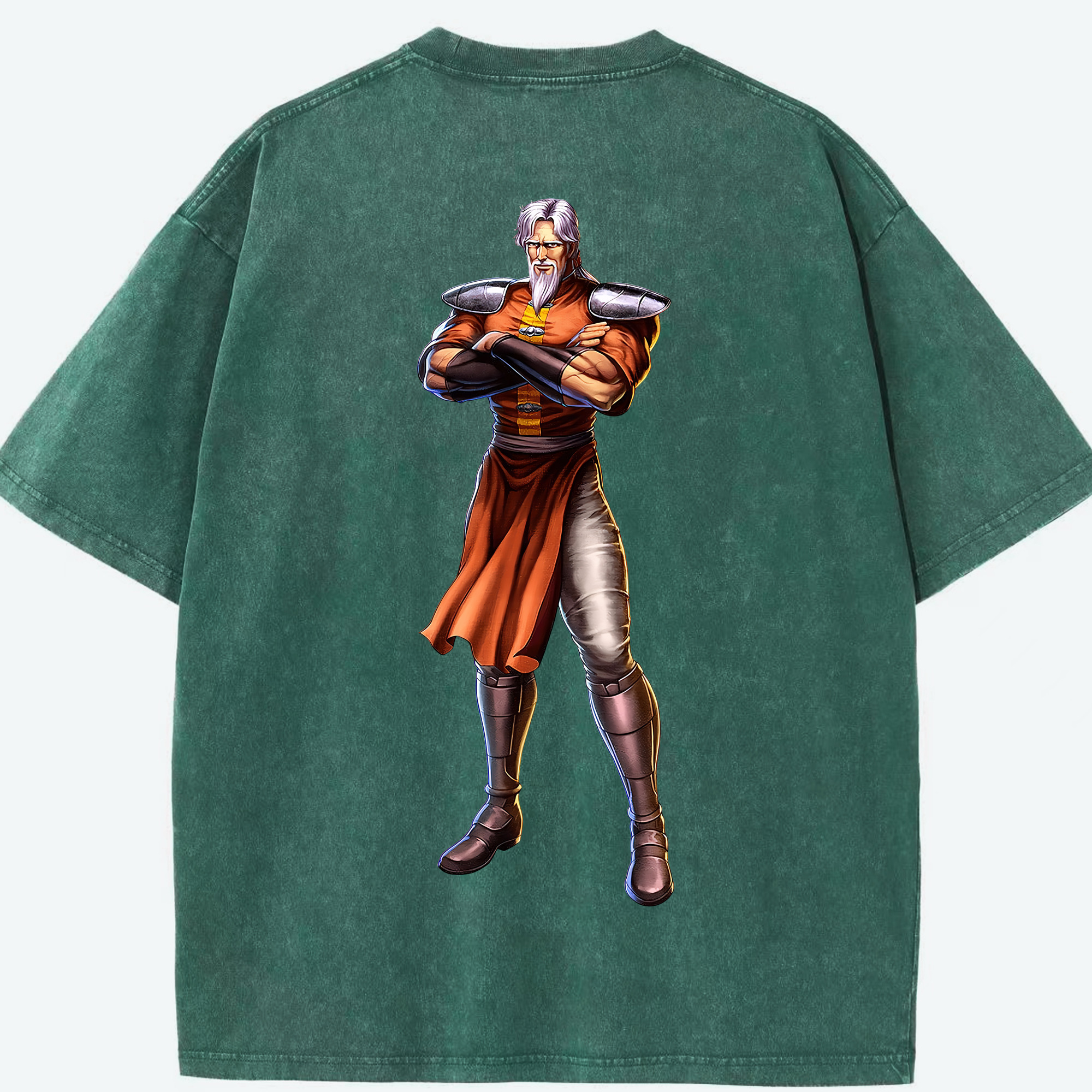 （画像用） 北斗の拳 Fist of the North Star 綿100% ヴィンテージ風 半袖Tシャツ（背面プリント）